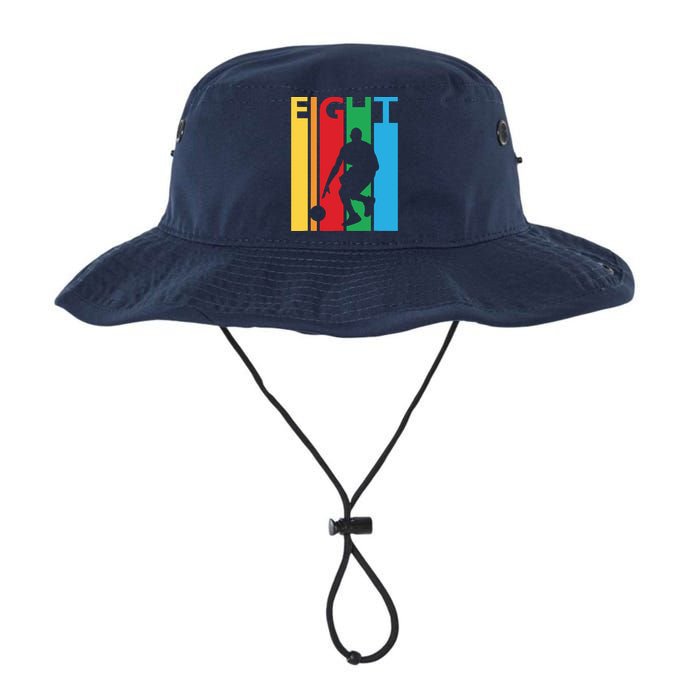 8th Birthday Gift Eight Colorful Basketball 8 Year Old Legacy Cool Fit Booney Bucket Hat