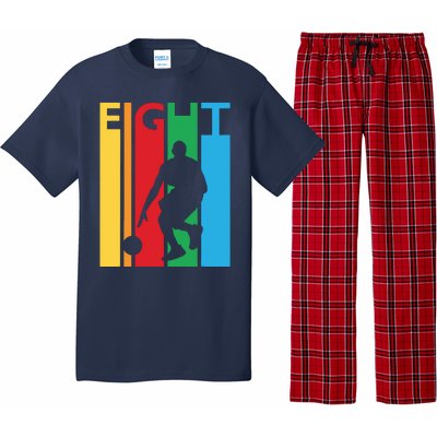 8th Birthday Gift Eight Colorful Basketball 8 Year Old Pajama Set