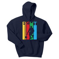 8th Birthday Gift Eight Colorful Basketball 8 Year Old Kids Hoodie