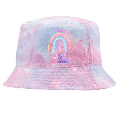 8th Birthday Girl Tie Dye 8 Years Of Being Awesome Bday Tie-Dyed Bucket Hat