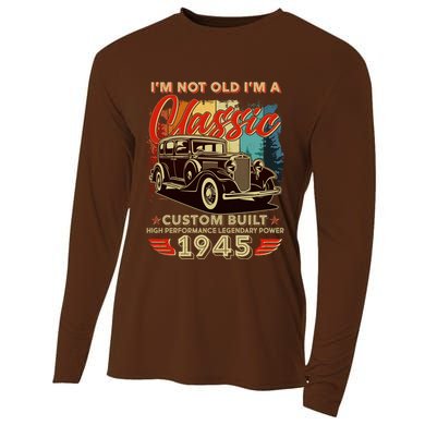 80th Birthday Im Not Old Im A Classic 1945 Custom Built Cooling Performance Long Sleeve Crew
