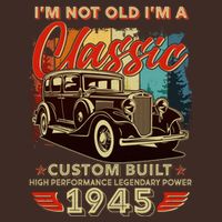 80th Birthday Im Not Old Im A Classic 1945 Custom Built Short Acrylic Beanie