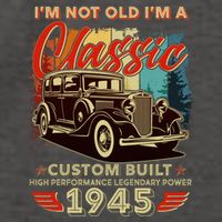 80th Birthday Im Not Old Im A Classic 1945 Custom Built Vector Backpack
