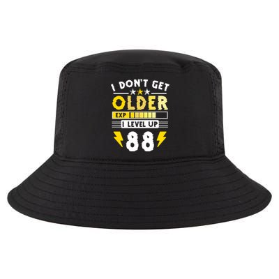 88th Birthday I Dont Get Older I Level Up 88 Years Gift Cool Comfort Performance Bucket Hat