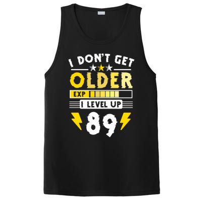 89th Birthday I Dont Get Older I Level Up 89 Years Cool Gift PosiCharge Competitor Tank