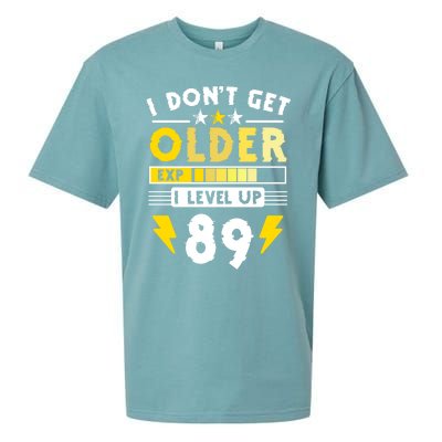 89th Birthday I Dont Get Older I Level Up 89 Years Cool Gift Sueded Cloud Jersey T-Shirt