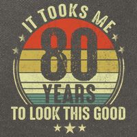 80th Birthday: It Took Me 80 Years To Look This Good Cotton Canvas Backpack
