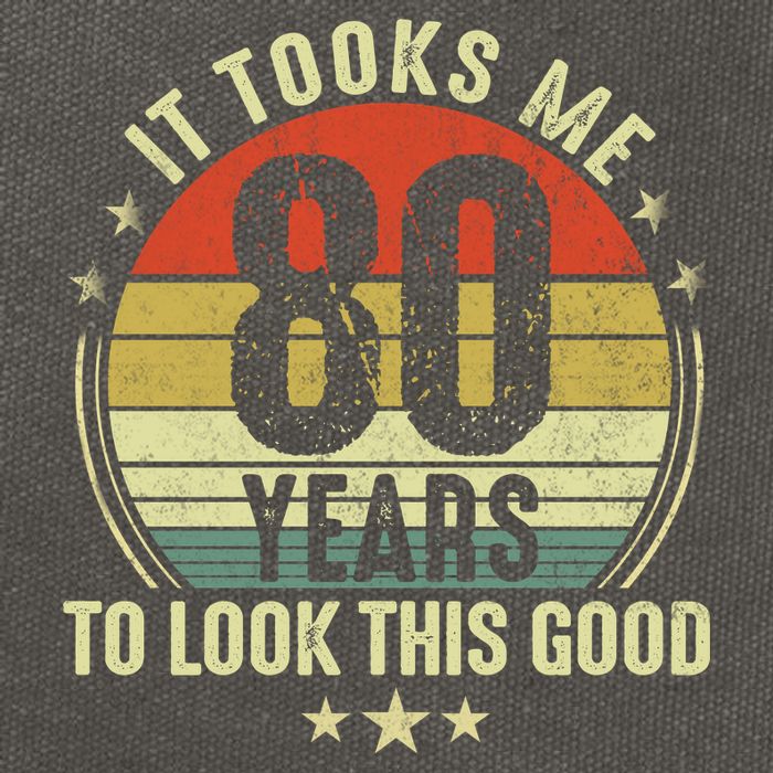 80th Birthday: It Took Me 80 Years To Look This Good Cotton Canvas Backpack