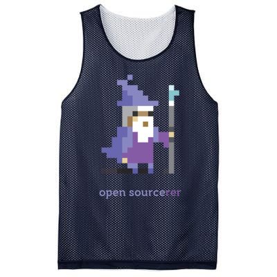 8 Bit Open Source Sorcerer Programming Mesh Reversible Basketball Jersey Tank