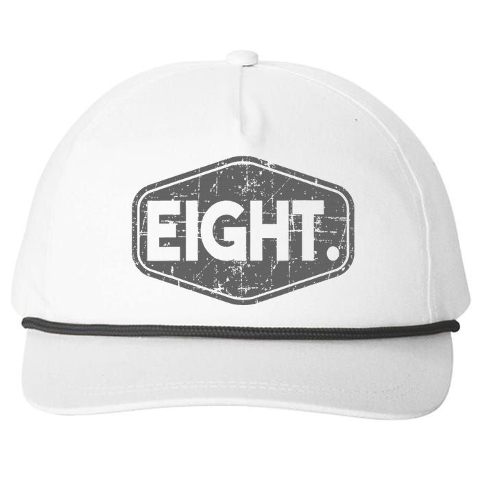 8th Birthday Of Boy Or Girl 8 Years Old Eight Snapback Five-Panel Rope Hat