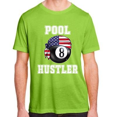 8 Ball Pool Hustler Billiards Funny Gift Pool Player Great Gift Adult ChromaSoft Performance T-Shirt