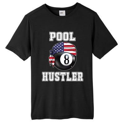 8 Ball Pool Hustler Billiards Funny Gift Pool Player Great Gift Tall Fusion ChromaSoft Performance T-Shirt