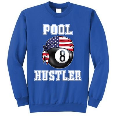 8 Ball Pool Hustler Billiards Funny Gift Pool Player Great Gift Sweatshirt