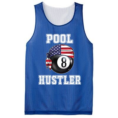 8 Ball Pool Hustler Billiards Funny Gift Pool Player Great Gift Mesh Reversible Basketball Jersey Tank