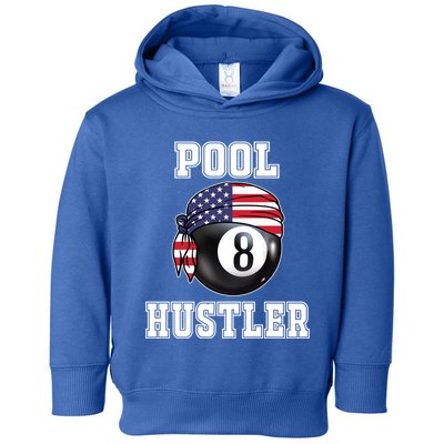 8 Ball Pool Hustler Billiards Funny Gift Pool Player Great Gift Toddler Hoodie