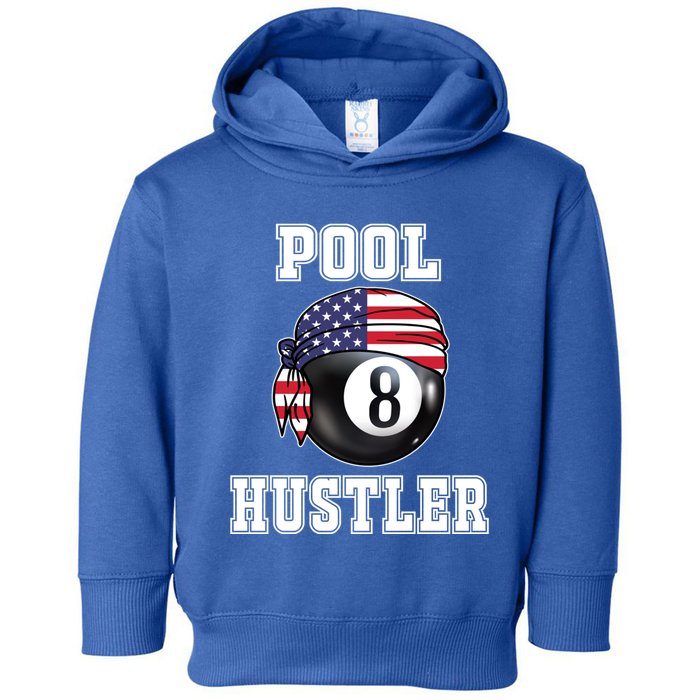 8 Ball Pool Hustler Billiards Funny Gift Pool Player Great Gift Toddler Hoodie