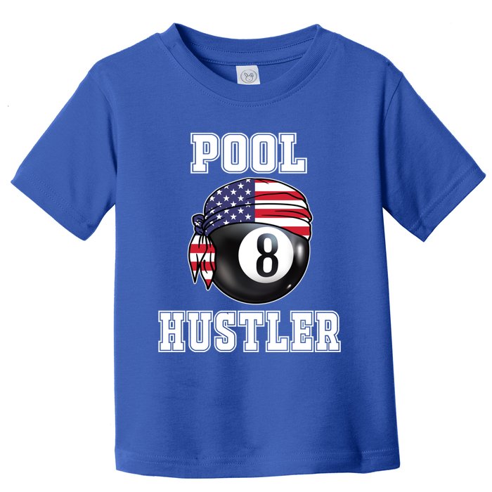 8 Ball Pool Hustler Billiards Funny Gift Pool Player Great Gift Toddler T-Shirt