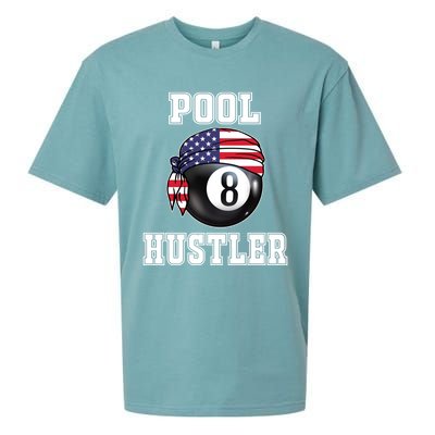 8 Ball Pool Hustler Billiards Funny Gift Pool Player Great Gift Sueded Cloud Jersey T-Shirt