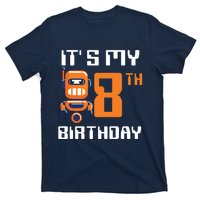 8th Birthday Party Robot 8 Year Old Robotics Boy T-Shirt