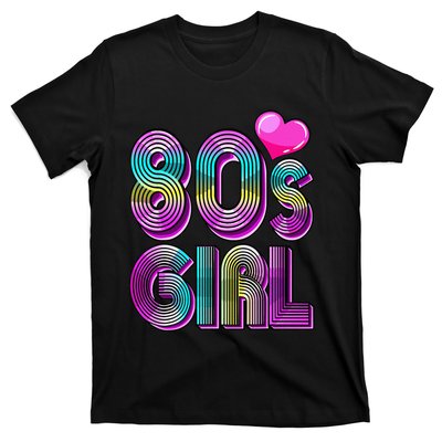 80's Birthday Party Costume Retro Vintage Gift Women T-Shirt