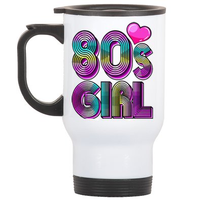 80's Birthday Party Costume Retro Vintage Gift Women Stainless Steel Travel Mug