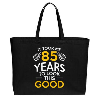 85th Birthday Present Gift, Took Me 85 Years - 85 Year Old Cotton Canvas Jumbo Tote