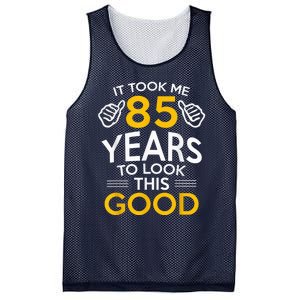 85th Birthday Present Gift, Took Me 85 Years - 85 Year Old Mesh Reversible Basketball Jersey Tank