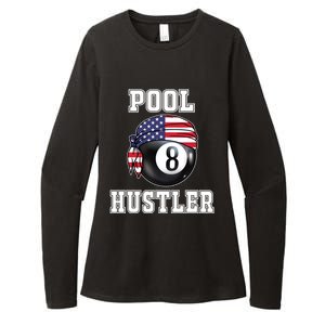 8 Ball Pool Hustler Billiards Funny Gift Pool Player Gift Womens CVC Long Sleeve Shirt