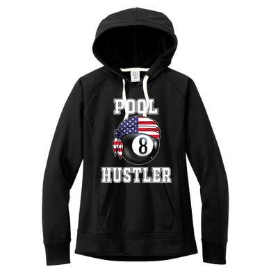 8 Ball Pool Hustler Billiards Funny Gift Pool Player Gift Women's Fleece Hoodie