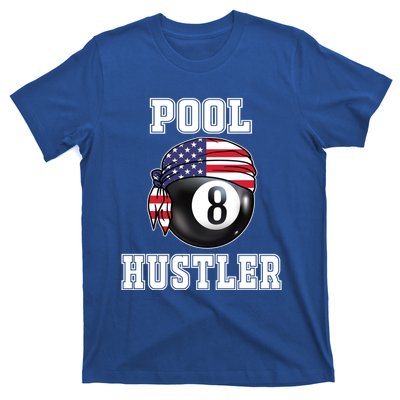 8 Ball Pool Hustler Billiards Funny Gift Pool Player Gift T-Shirt