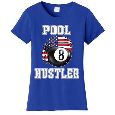 8 Ball Pool Hustler Billiards Funny Gift Pool Player Gift Women's T-Shirt