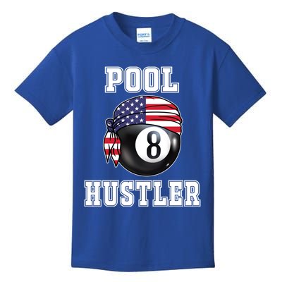 8 Ball Pool Hustler Billiards Funny Gift Pool Player Gift Kids T-Shirt