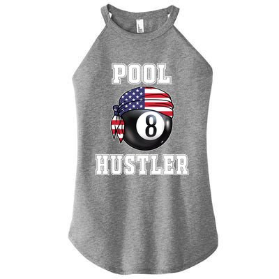 8 Ball Pool Hustler Billiards Funny Gift Pool Player Gift Women’s Perfect Tri Rocker Tank