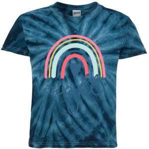 8th Birthday Rainbow Eight Year Old Cute Kids Tie-Dye T-Shirt