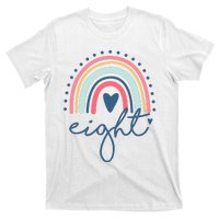 8th Birthday Rainbow Eight Year Old Cute T-Shirt