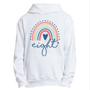 8th Birthday Rainbow Eight Year Old Cute Urban Pullover Hoodie