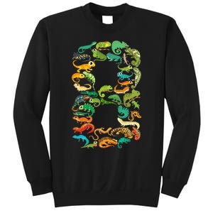 8th Birthday Reptiles Lizards Themed 8 Year Old Sweatshirt