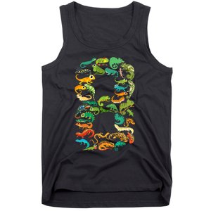 8th Birthday Reptiles Lizards Themed 8 Year Old Tank Top