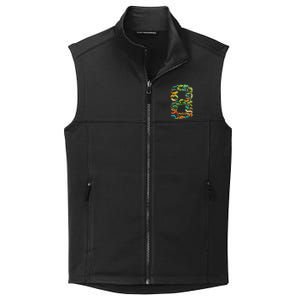 8th Birthday Reptiles Lizards Themed 8 Year Old Collective Smooth Fleece Vest