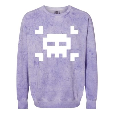 8 Bit Skull Colorblast Crewneck Sweatshirt