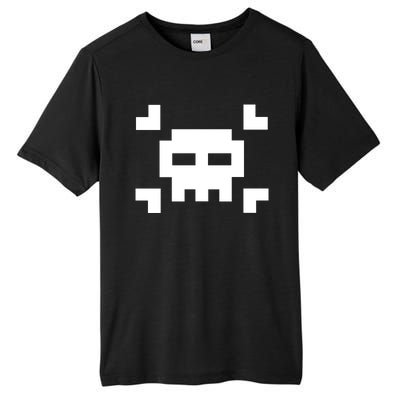 8 Bit Skull Tall Fusion ChromaSoft Performance T-Shirt