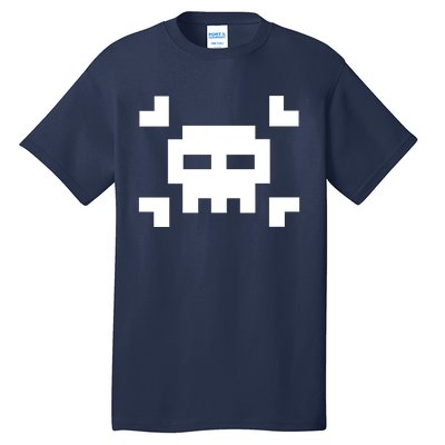 8 Bit Skull Tall T-Shirt