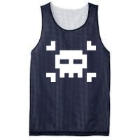 8 Bit Skull Mesh Reversible Basketball Jersey Tank