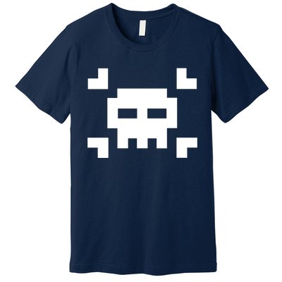 8 Bit Skull Premium T-Shirt