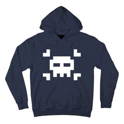 8 Bit Skull Tall Hoodie