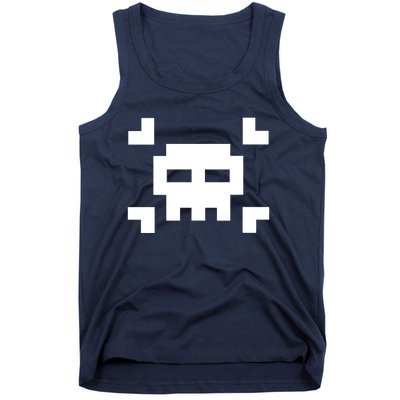 8 Bit Skull Tank Top