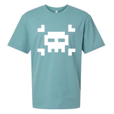 8 Bit Skull Sueded Cloud Jersey T-Shirt