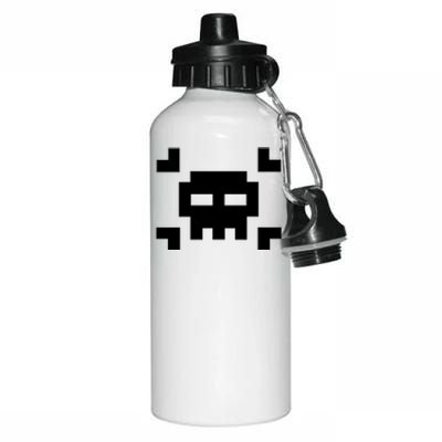 8 Bit Skull Aluminum Water Bottle