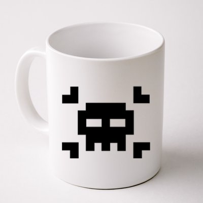 8 Bit Skull Coffee Mug