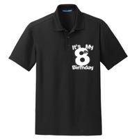 8th Birthday Shirt. Its My 8th Birthday 8 Year Old Birthday TShirt Dry Zone Grid Polo